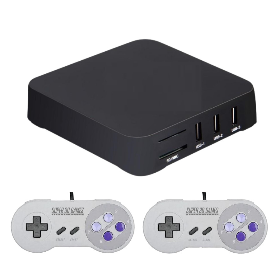 Game Console Retro Super 3D Games com 150 MIL Jogos Classicos com 2 Controles