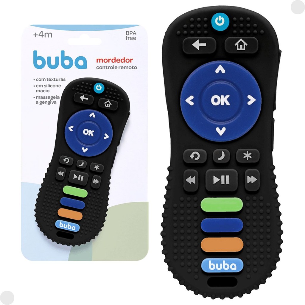 Mordedor Controle Remoto Para Bebês em Silicone BPA FREE 18761 - Buba em Oferta na Shopee