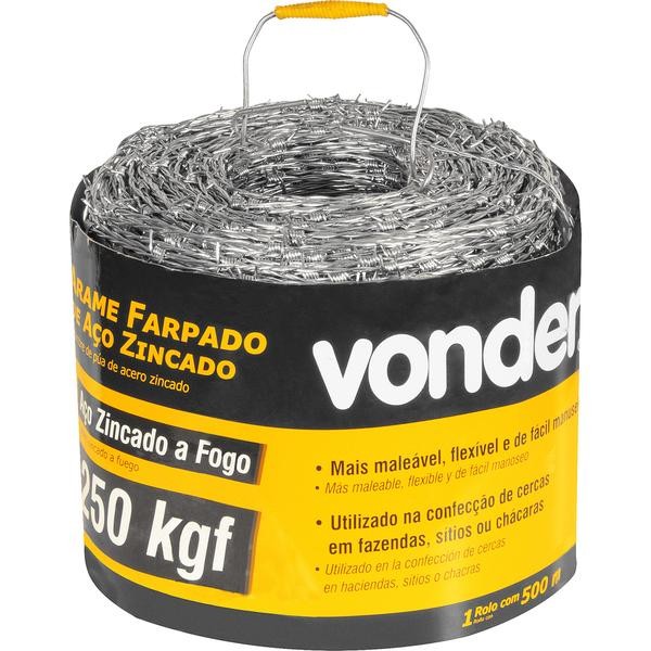 Arame Farpado 250kgf 500 Metros Vonder em Oferta na Shopee