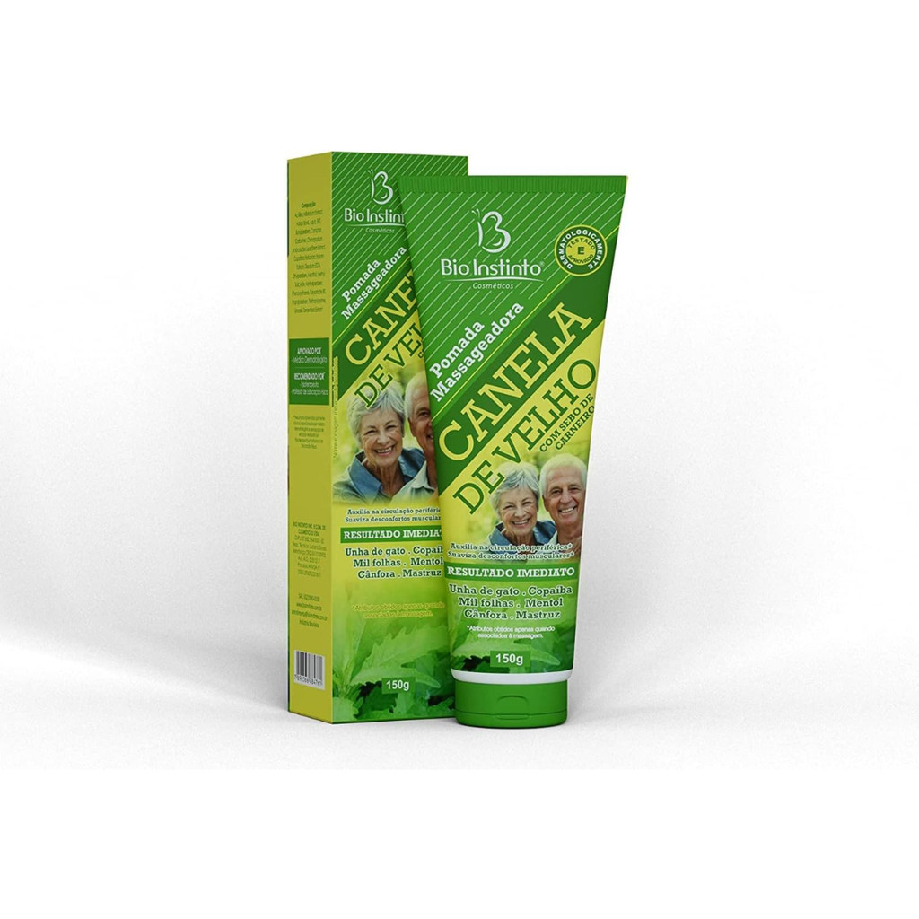 Pomada Relaxante Canela de Velho com Sebo de Carneiro 150g - Bio Instinto
