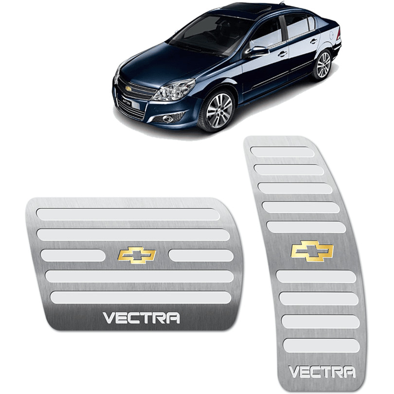 Pedaleira Vectra 06/11 Automático Aço Inox - Não fura o pedal em Oferta na Shopee