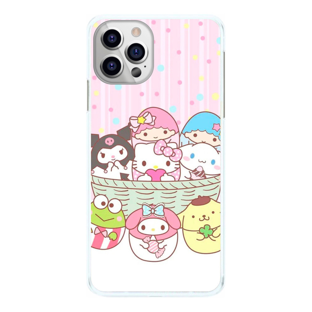 Capinha Kuromi With Hello Kitty And Friends  Capa de Celular