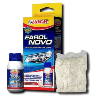 Revitalizador Líquido Farol Novo Luxcar para Faróis de Auto e Superfícies Acrílico e Policarbonato em Oferta na Shopee