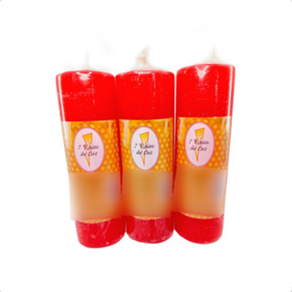 Kit Vela 7 Dias Colorida Votiva Mel Vermelha Com 06 Unidades 260g em Oferta na Shopee