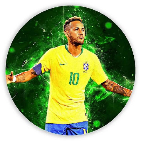NOVO Painel Festa Infantil Redondo Neymar Uniforme Seleção Brasileira + arco plástico de alta densidade medindo 78cm de diâmetro. O melhor custo x benefício do Brasil.  Lona com impressão digital de alta qualidade. fixação da lon