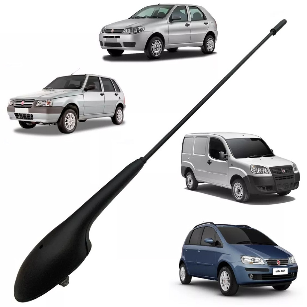 Antena Teto Fiat Palio Siena Strada Uno Idea Doblo Marea Brava Punto Mobi Weekend Completa Dianteira