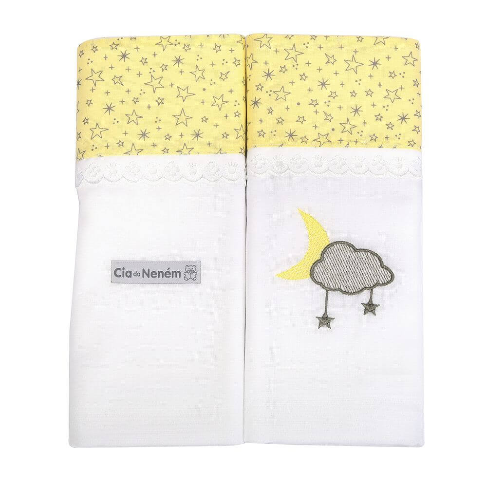 Kit Toalha De Banho Fralda Minasrey Cia Do Neném - 02 Unidades em Oferta na Shopee