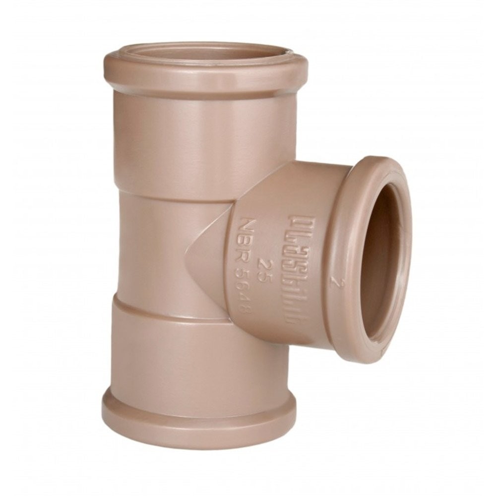 Tee Soldável Plastilit 25mm Embalagem com 50 Unidades - Home & Living