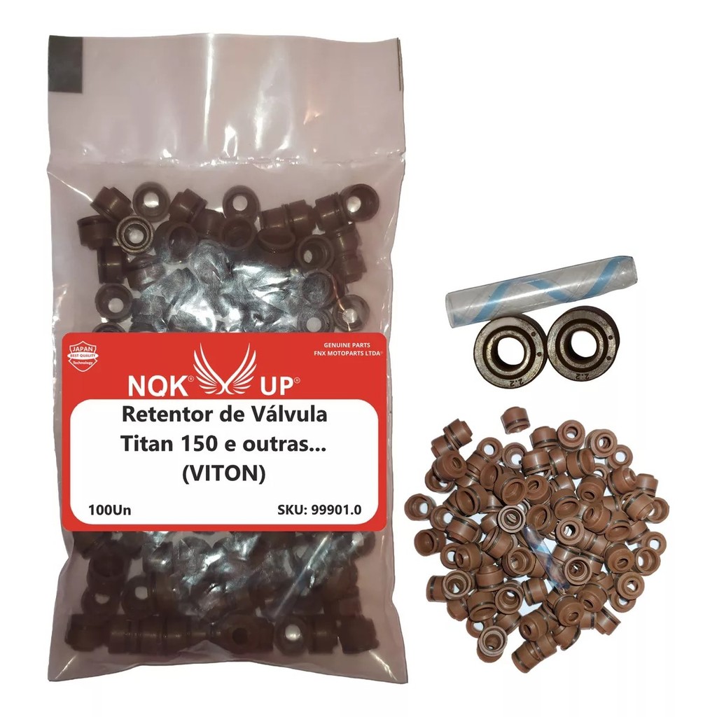 Kit 100und Retentor Da Haste De Valvula Titan 150 / Twister