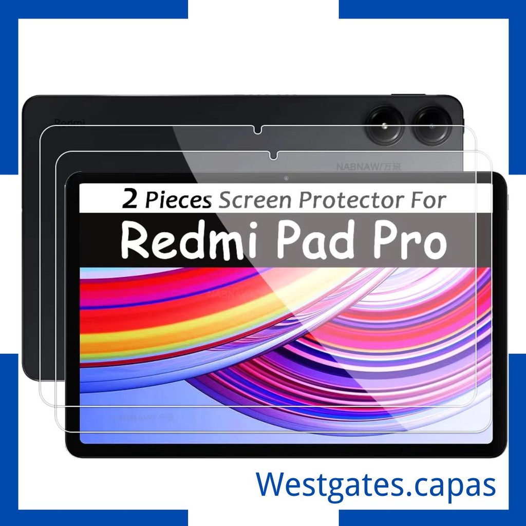 Pelicula Vidro Temperado Protetor de Tela HD Scratch Proof, Filme Tablet Sem Bol