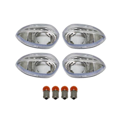 Lentes Lisa Cristal Pisca Lampada Ambar Vidro Metal Fazer 250 FZ25 Fazer 600 Teneré 250 Lander250 Factor 150 Fazer 150