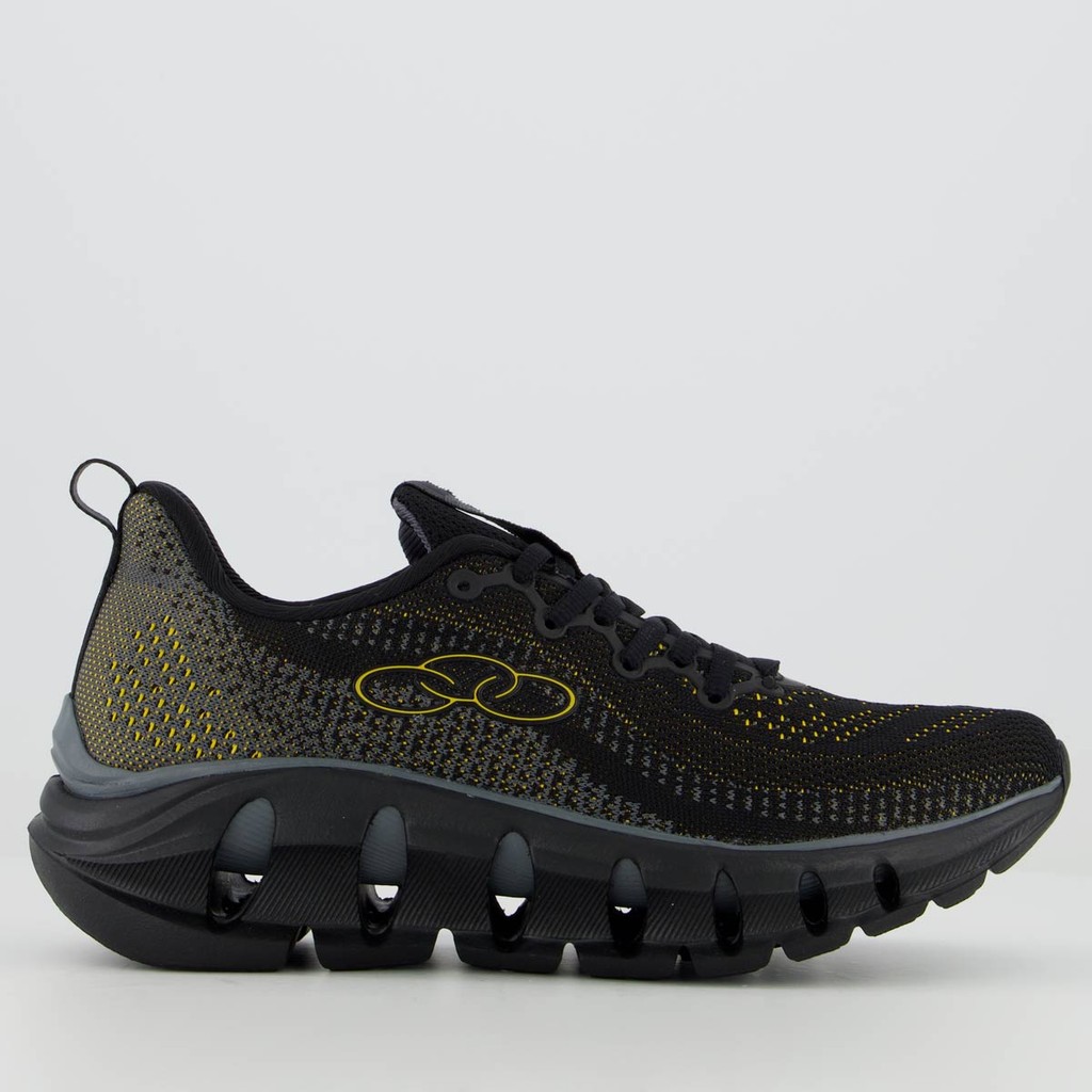 Tênis Olympikus Diffuse 4 Preto e Dourado - Men Shoes