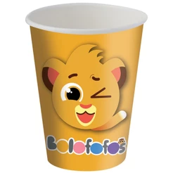 8~40 COPO PAPEL FESTA BOLOFOFOS 200ML FESTCOLOR. (CHOCO)