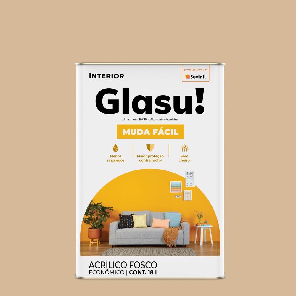 Tinta Muda Fácil Fosco Econômico Camurça 18l Glasu