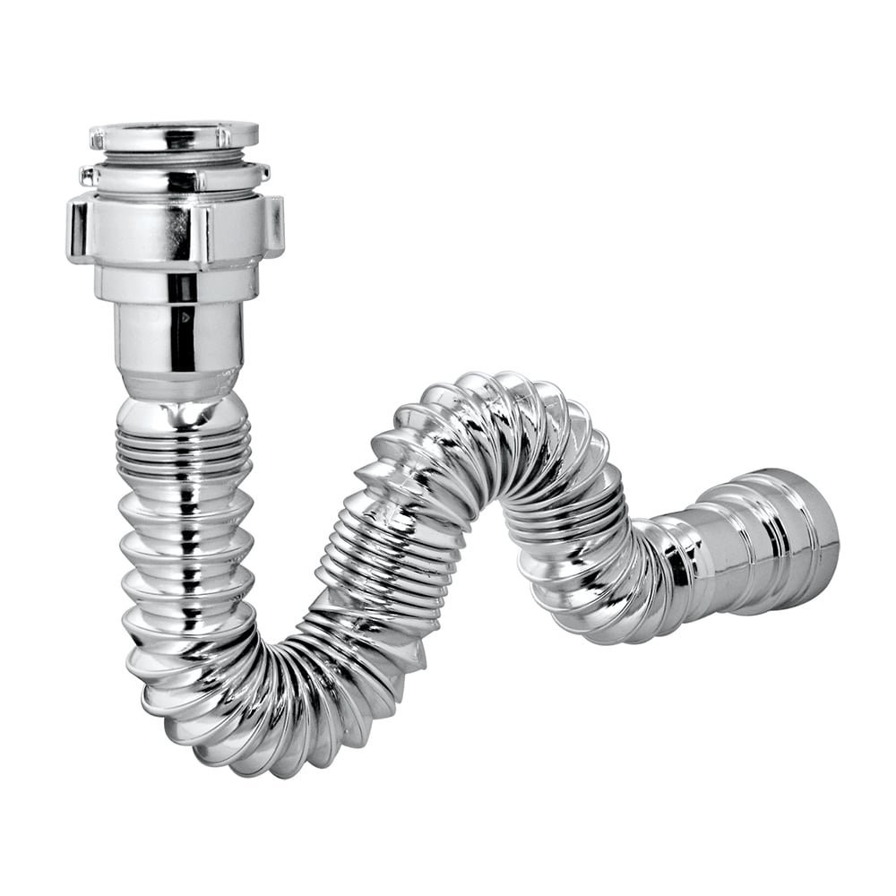 Sifão Sanfonado Astra Universal Cromado SSUM2 Auto Serviço - Home & Living