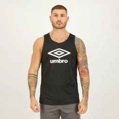 Regata Umbro Essential Diamond Preta e Branca