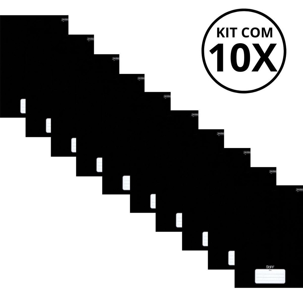 Kit Com 10 Caderno Brochura 96 Fls Pautado Capa Dura - Stiff em Oferta na Shopee