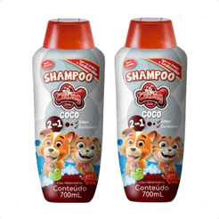 Kit 2 Shampoo Coco 2 em 1 CatDog & Cia para Cães e Gatos - 700ml