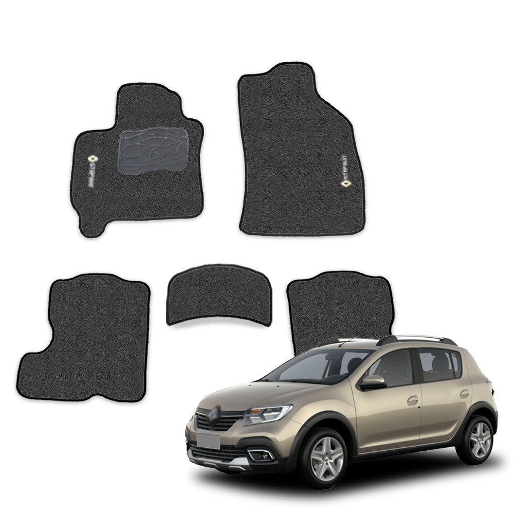 Tapete Automotivo Sandero Stepway 2015 a 2020 Carpete Molde da Medida do Carro