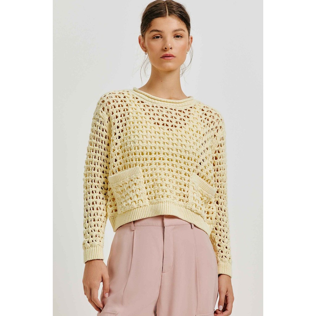 BLUSÃO FEMININO EM TRICÔ COM BOLSO - HERING