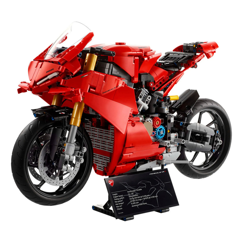 Blocos de Montar Technic 42202 Moto Ducati Panigale V4 S Com 1603 peças