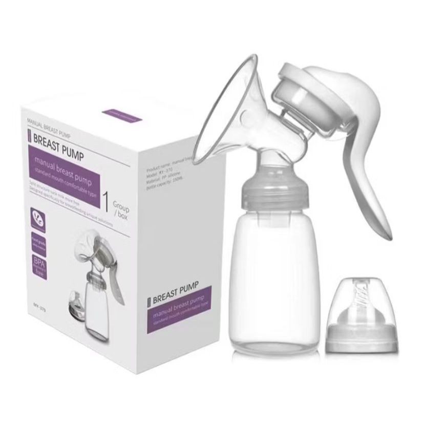 Bomba Manual De Leite/Amamentação De silicone Para Bebê Com Bico De Mamadeira. Envio 24HRS!