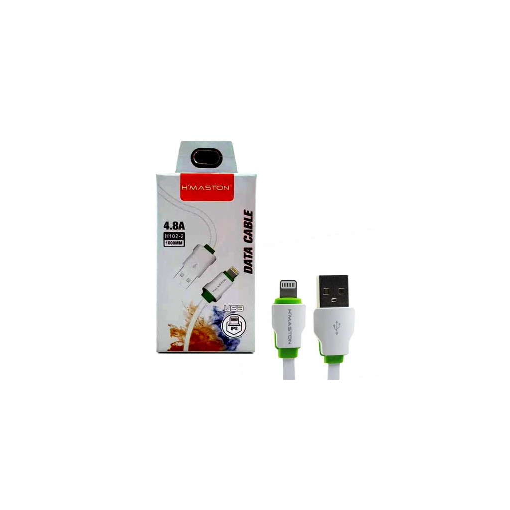 CABO USB HMASTON PARA IPHONE 1 METRO 4.8A H102-2
