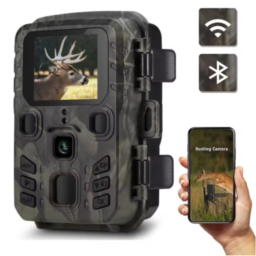 Mini Câmera De Trilha 4K HD 20MP 1080P Visão Noturna Infravermelha Armadilha De Caça De Movimento Habilitado IP66 À Prov