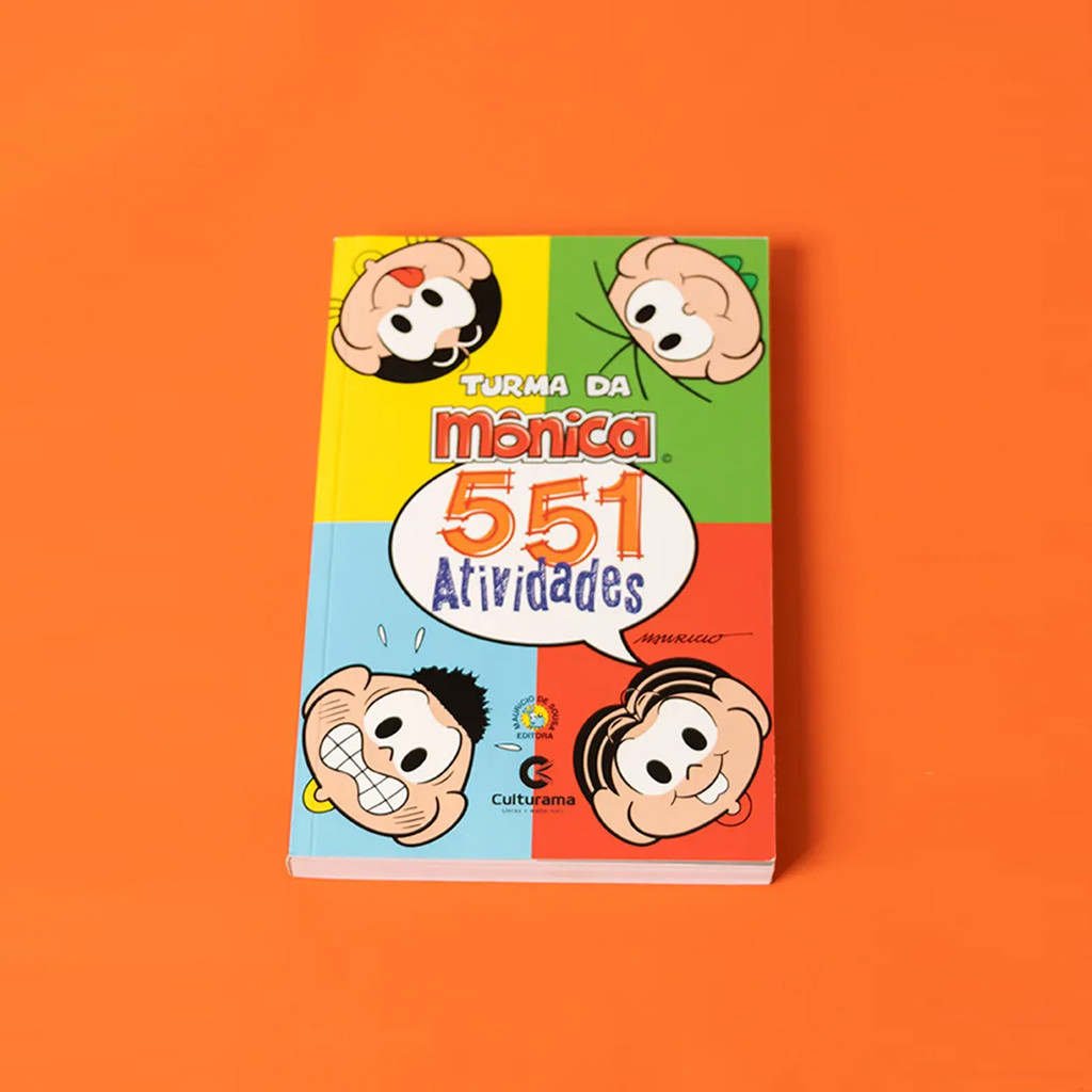 Livro 551 Atividades Turma da Mônica Culturama Infantil Educativo em Oferta na Shopee