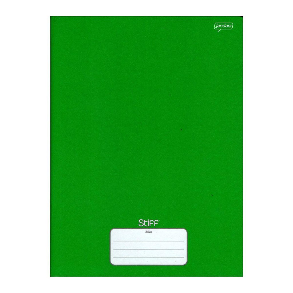 Caderno Brochura 80 Fls Pautado Capa Dura - Stiff COR:VERDE em Oferta na Shopee