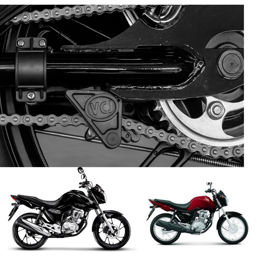 Esticador Tensor automático  Corrente Transmissão  Honda Fan/Titan 160 Cg 125 150  Pop Biz / Ybr125 em Oferta na Shopee