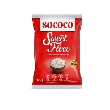 Coco Ralado Sweet Coco Flocos Úmidos e Adoçado 100g - Sococo