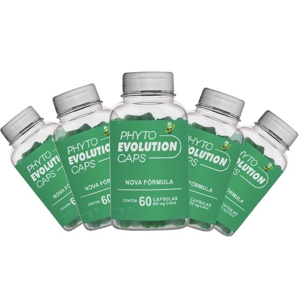 Phyto Evolution Caps de um power na sua alimentação 5 potes