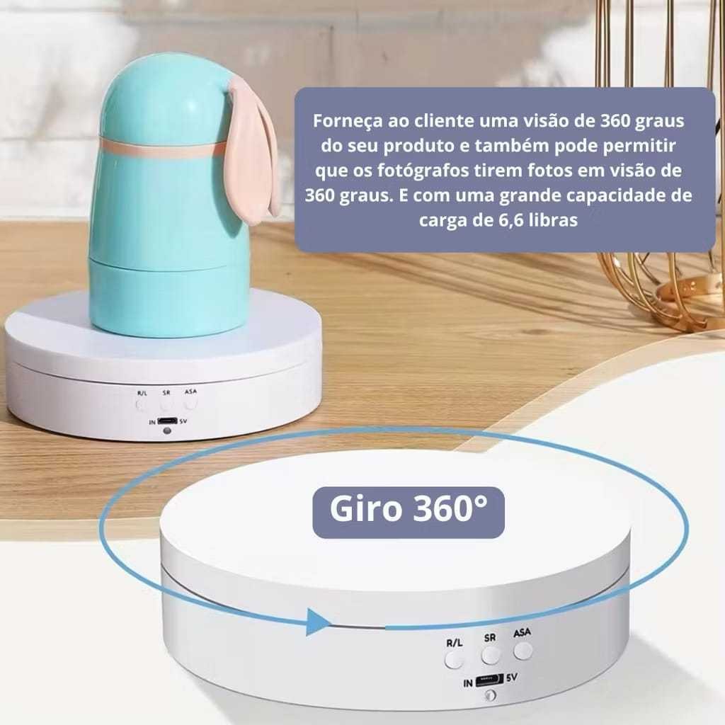 Suporte Expositor Recarregavel USB Giratorio Eletrico Para Vitrine Produtos E Foto e Decoração MT294 em Oferta na Shopee