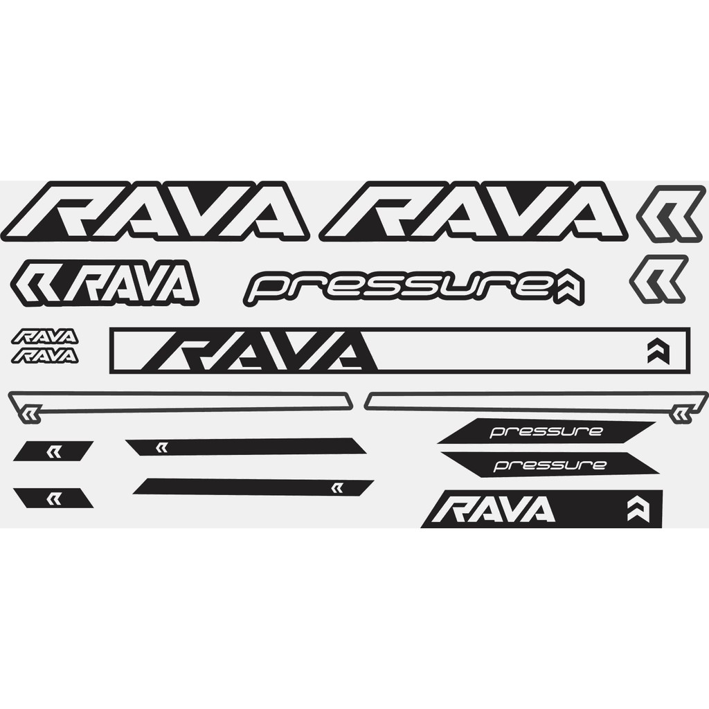 Adesivo Rava para Quadro de Bicicleta Vinil de Alta Qualidade Cor Branco