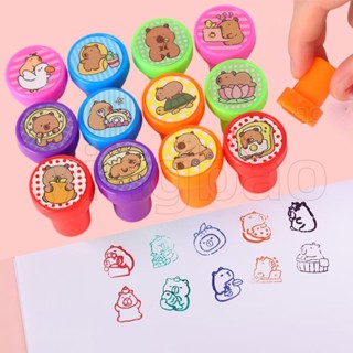 50 Pçs Capivara Selos Variados Para Crianças Auto-Tinta Brinquedo Rosto Selo Scrapbooking DIY Pintura Álbum De Fotos Dec em Oferta na Shopee