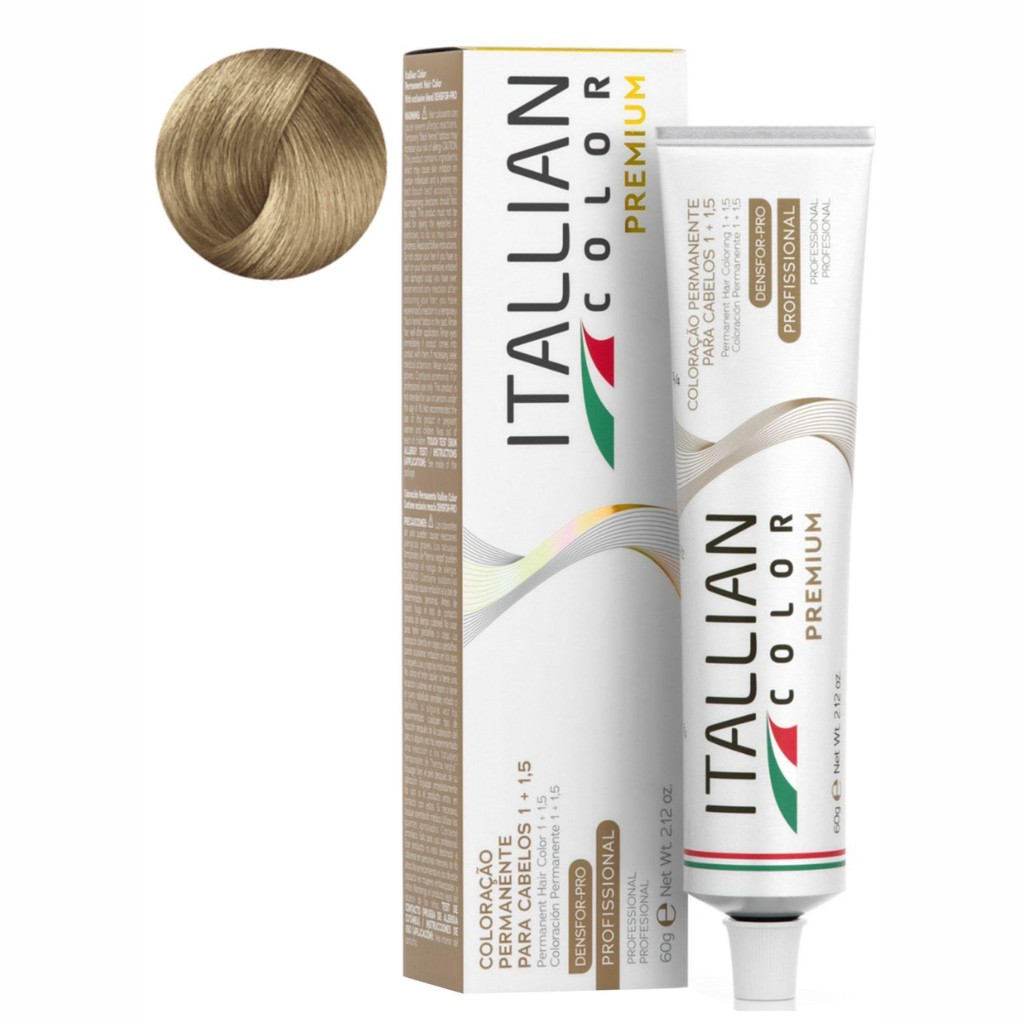 Coloração Itallian Color 9.3 (29) Louro Claríssimo Dourado em Oferta na Shopee