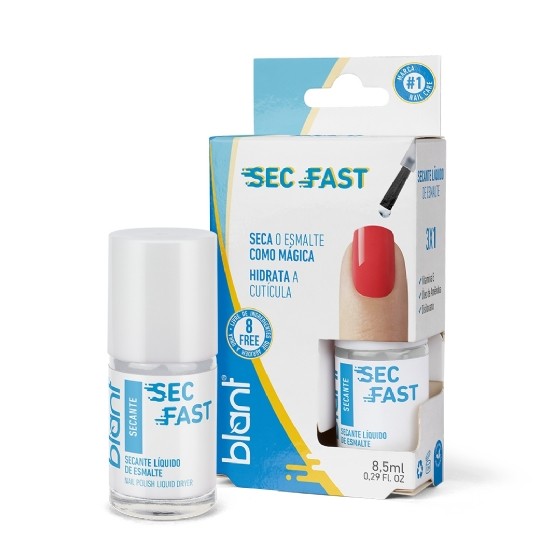 Sec Fast 3x1 Blant – Secante de Esmalte com Brilho Intenso, Secagem Rápida e Proteção Prolongada em Oferta na Shopee