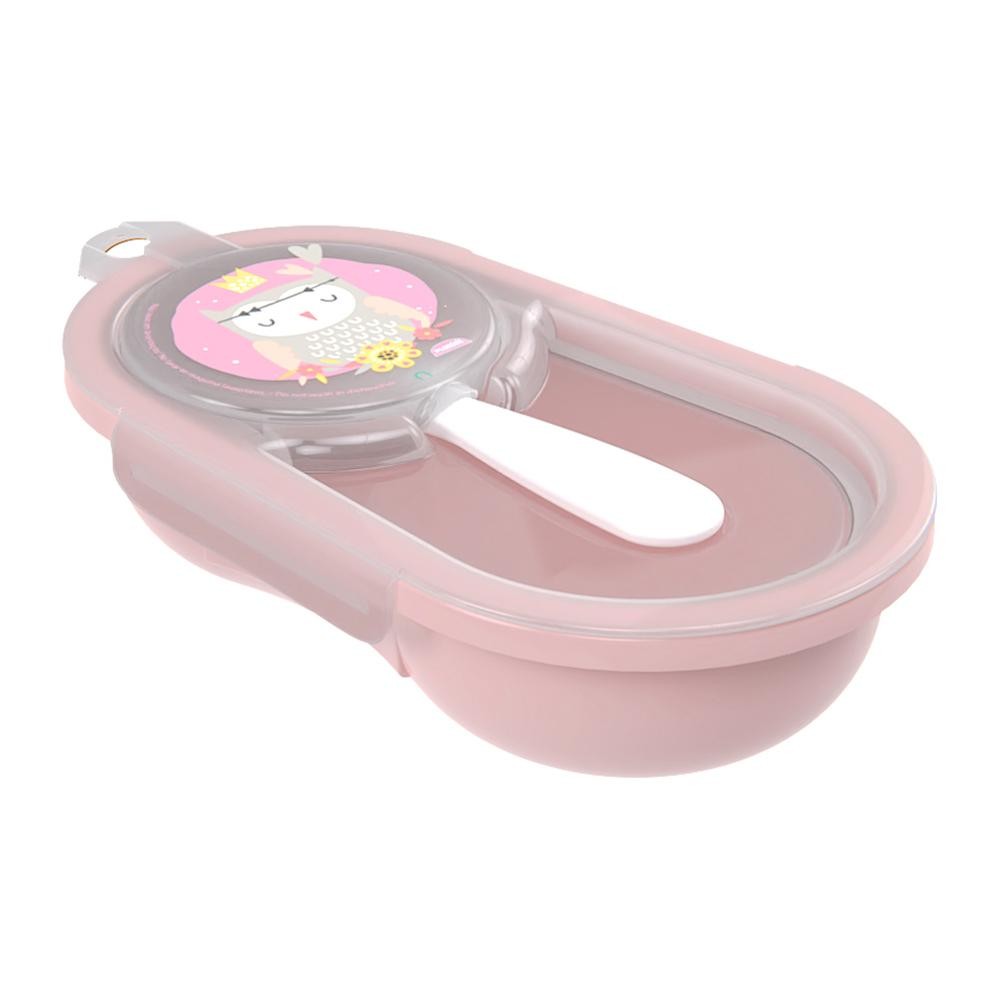 Pote Porta Papinha Hermético com Colher Petit Rosa Plasútil em Oferta na Shopee