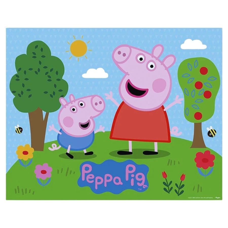 Painel Plástico Decorativo - Peppa Pig Clássica - 1mx78cm - 1 unidades - Rizzo em Oferta na Shopee