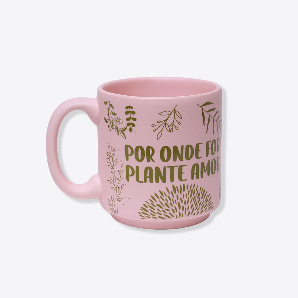 Caneca Mini Tina Jardinagem Plante Amor - Zonacriativa - Home & Living