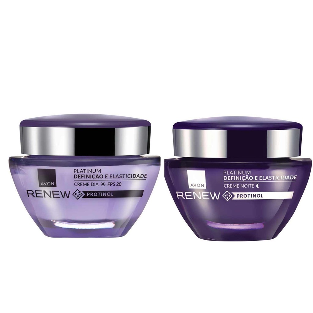 Kit Renew Platinum Dia e Noite 50g - Avon