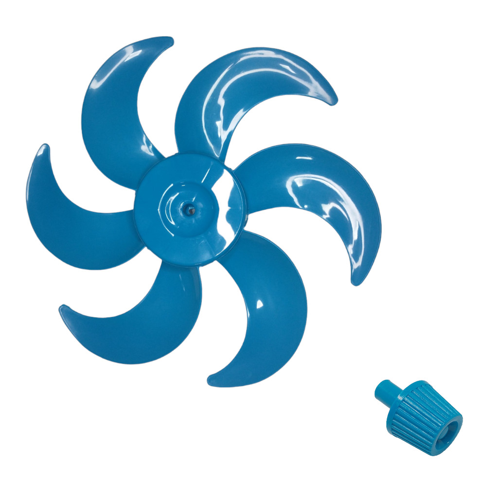 Hélice para Ventiladores  6 Pás 40cm Turbo + Trava da Hélice Cadence Azul