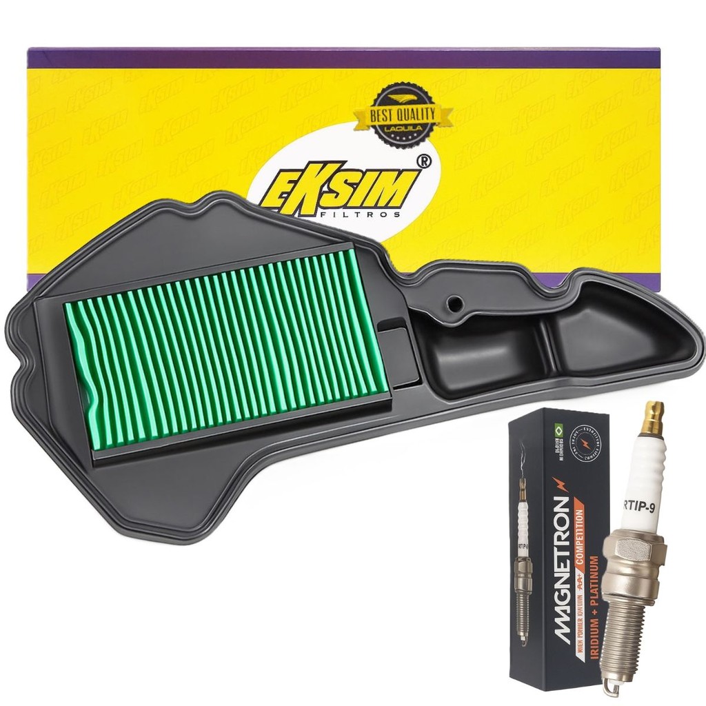 Filtro de Ar + Vela Iridium Pcx 150 2019-2022 / Adv 150 2020-2025
