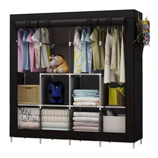 Arara Guarda Roupa Dobrável Armário Organizador Multiuso Roupeiro Cabideiro Sapateira Top&casa em Oferta na Shopee