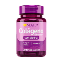 Colágeno com Vitamina C e Biotina 500mg - 60 Cápsulas