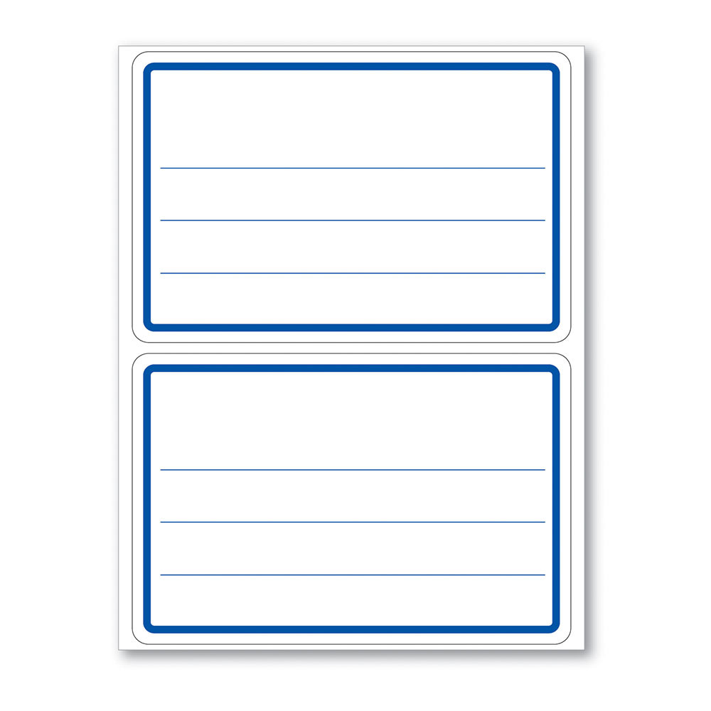 Etiqueta escolar com pauta e tarja azul OP5380 com 10 unidades Pimaco em Oferta na Shopee