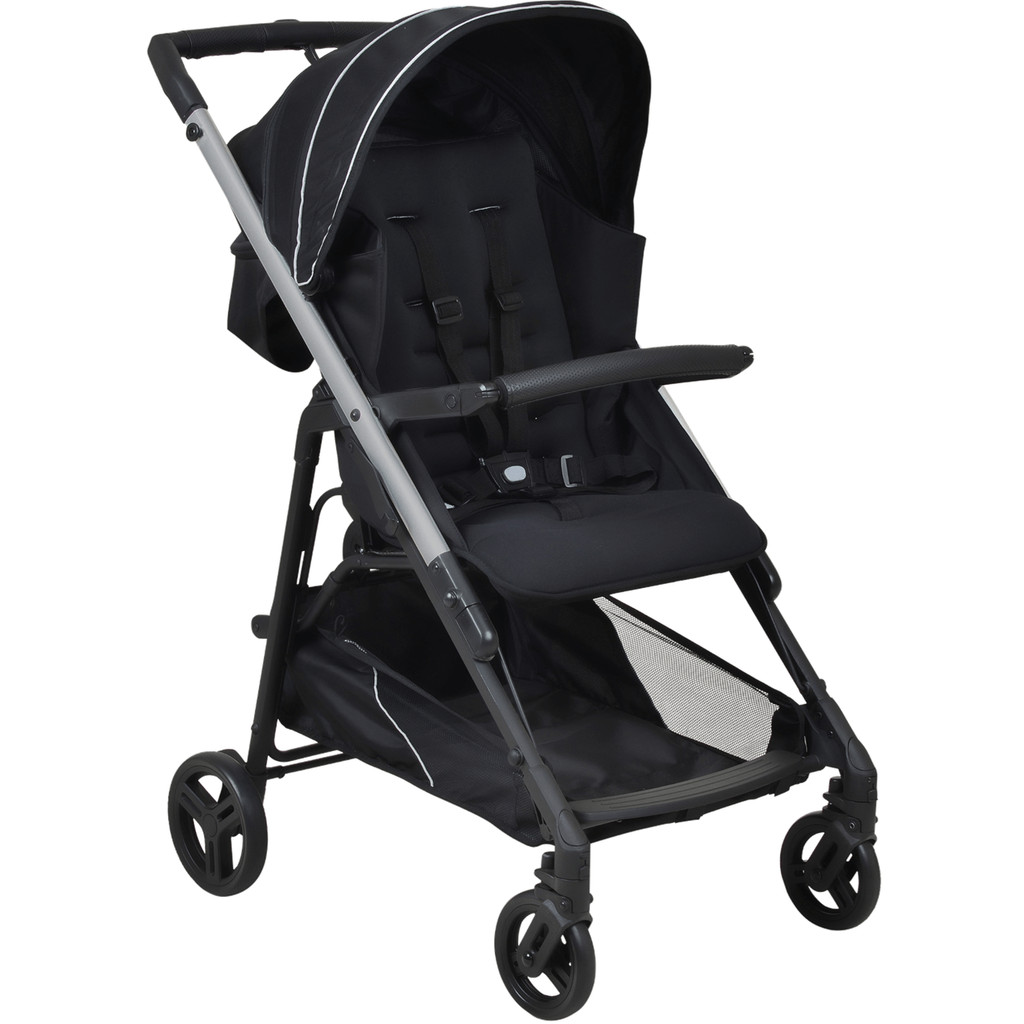 Carrinho de Bebe para Passeio Berço Burigotto Tak Metal Silver