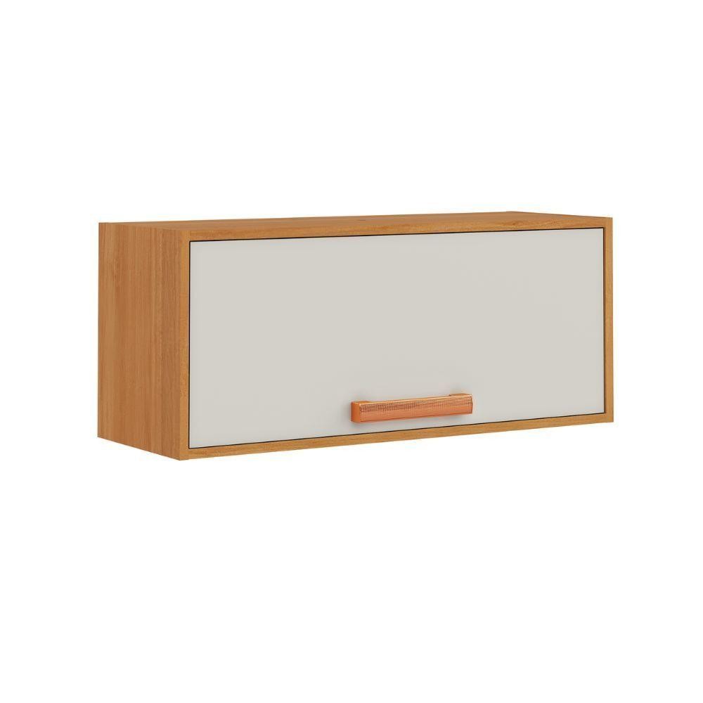 Armario Itatiaia Napoles 1 Porta Basc 80cm Cinamomo Off White em Oferta na Shopee