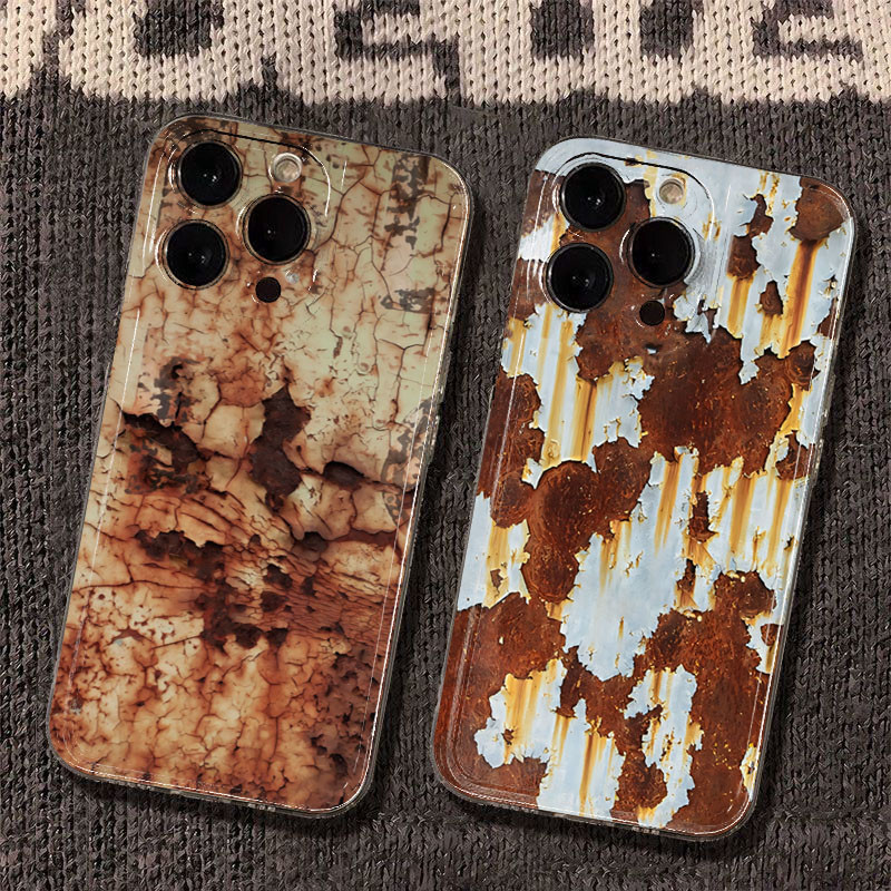 Textura De Metal Enferrujado Impresso Caso Para Samsung A05 A15 A25 A35 A55 A06 A16 A36 A56 A26 A23 A14 A34 A54 A13 Capa